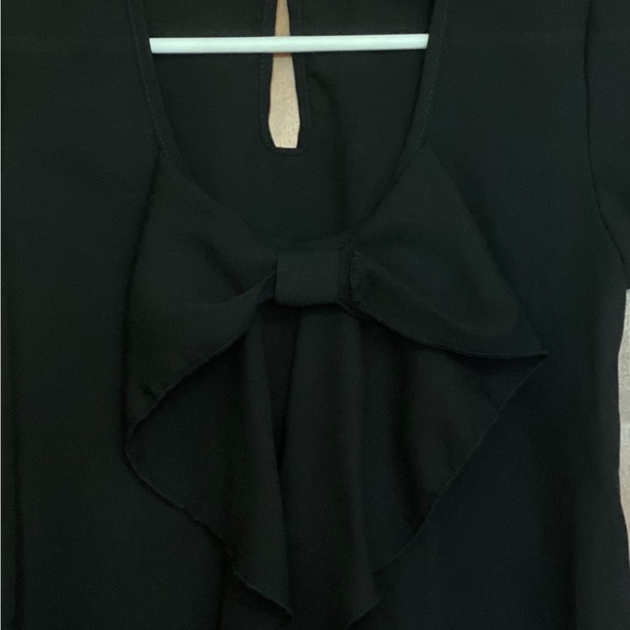 Rue 21 black blouse with bow size small - Picture 2 of 5